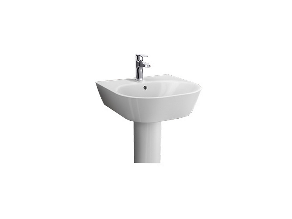 Kohler - Span  Round Wall Mount Basin With Single Faucet Hole In White